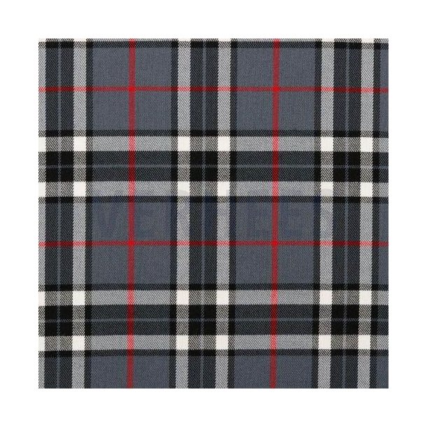 Tartan check, Grey/black/red