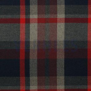 Tartan check, Black/grey/red