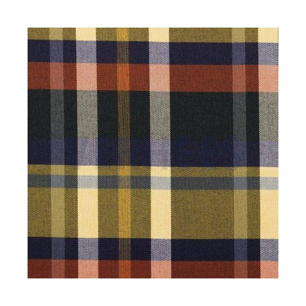 Tartan check, Grey/red/yellow