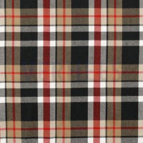 Tartan check, Black/camel