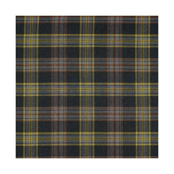 Tartan check, Grey/Okker/rust