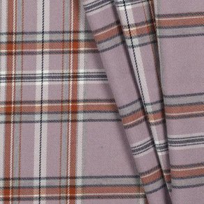 Tartan check, Lilac/Brown