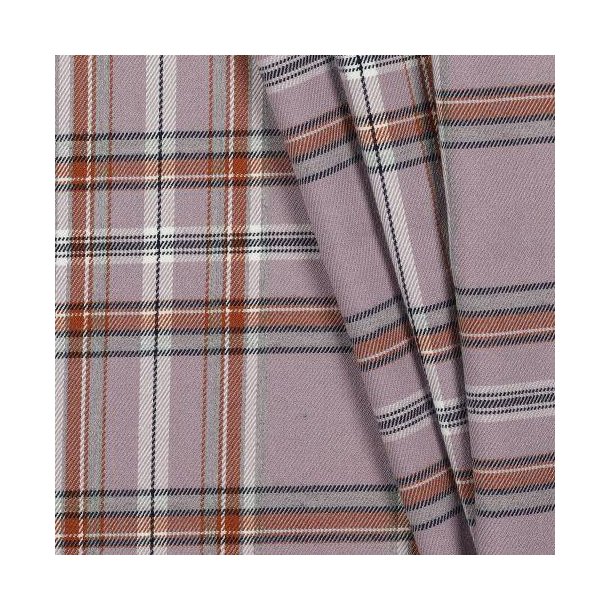 Tartan check, Lilac/Brown