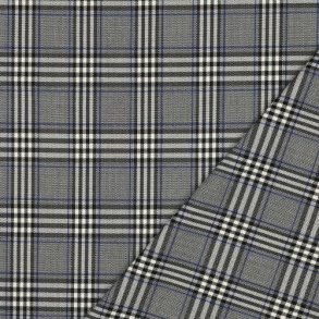 Tartan check Grey/Black/Cobalt