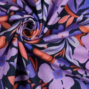 Sweat digital Flowers, Navy