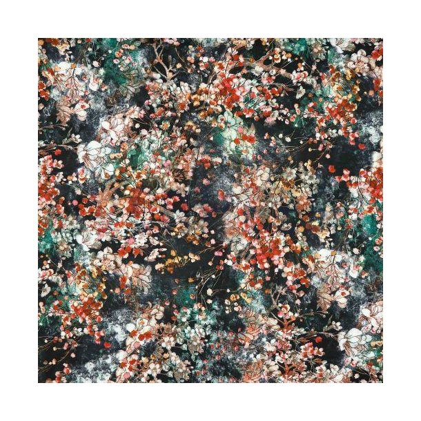 Magnolia polyester stretch Black