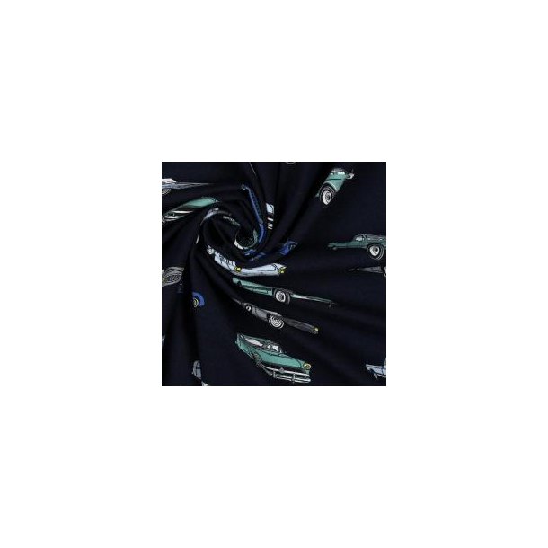 �kotex bomulds jersey classic cars, Navy
