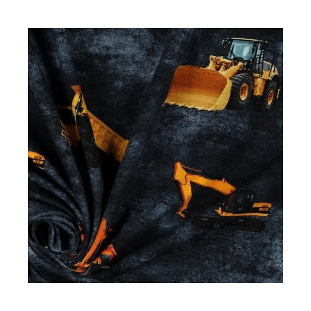 �kotex bomulds jersey Construction vehicles, Navy