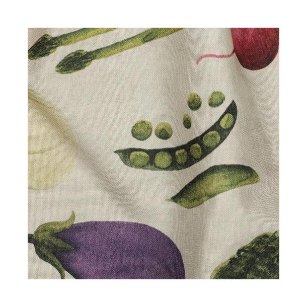 Canvas digital Vegetables, Ecru