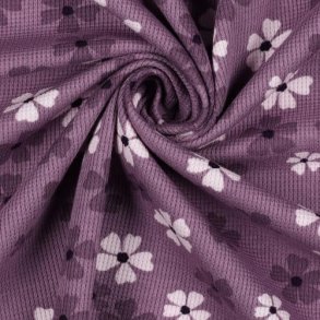 Waffelstrik Flowers, Lavender