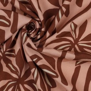 Radiance/viscose Palmtrees, Peach