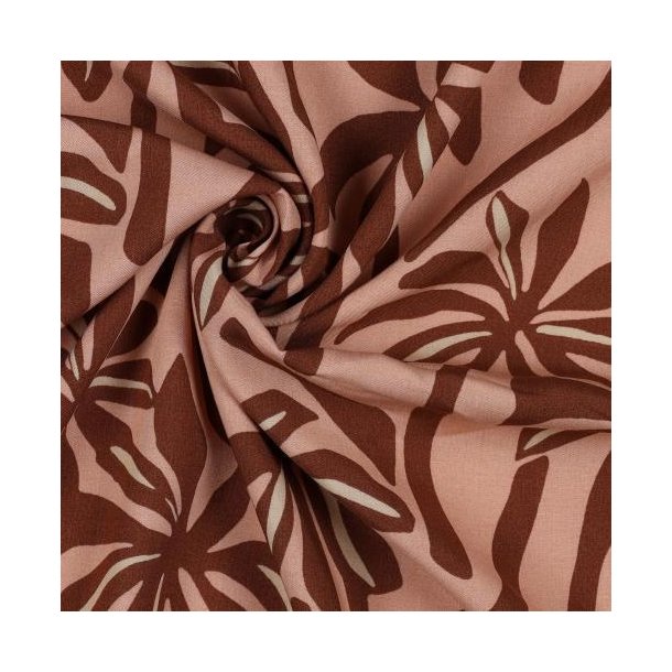 Radiance/viscose Palmtrees, Peach