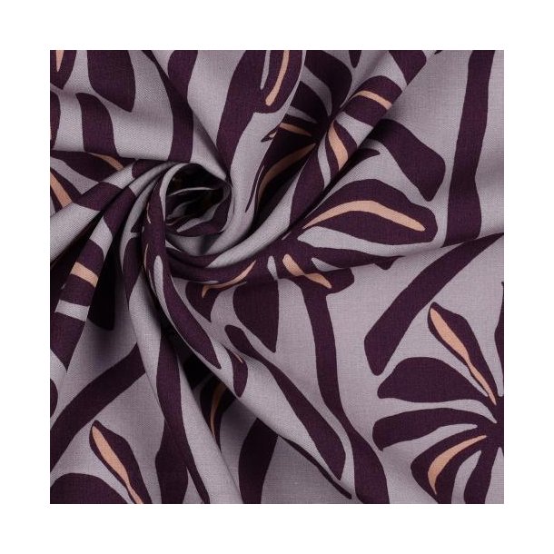 Radiance/viscose Palmtrees, Purple