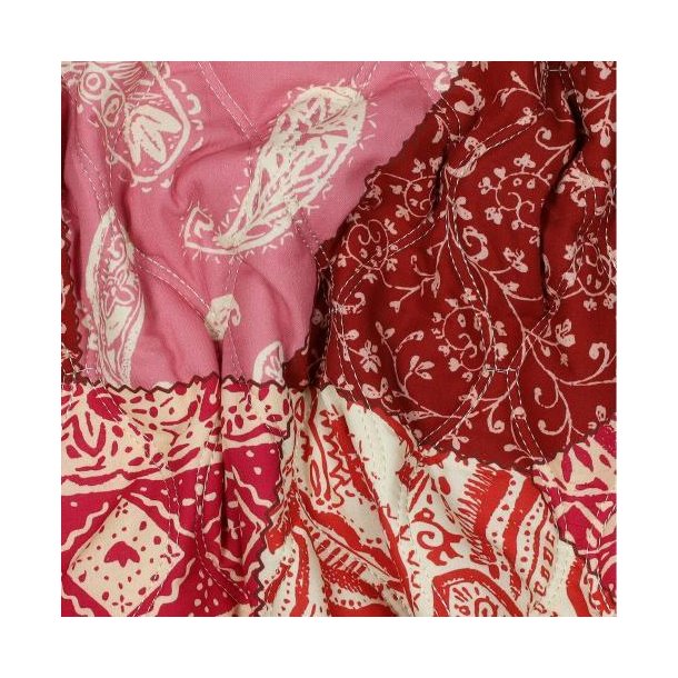 Cotton stepped Patchwork, Fuchsia