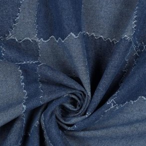 Jeans Jacquard Patchwork, Lavender