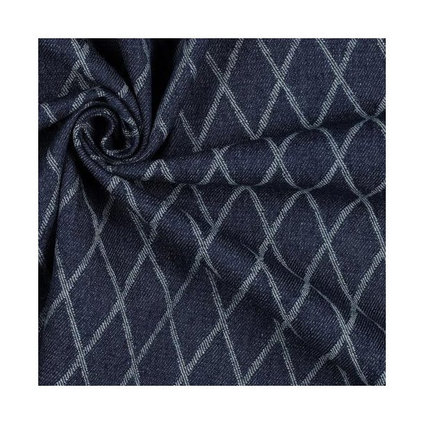 Jeans Jacquard Diamond, Indigo