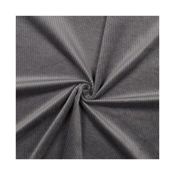 Corduroy washed 6W stretch, Grey