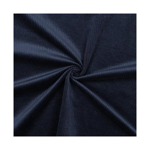 Corduroy washed 6W stretch, Navy