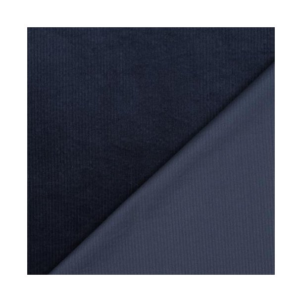 Corduroy washed 6W stretch, Navy
