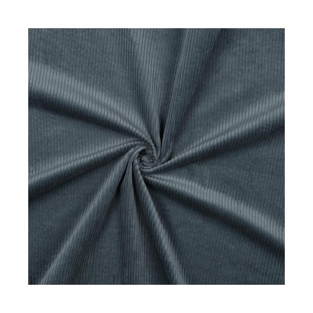 Corduroy washed 6W stretch, Grey blue