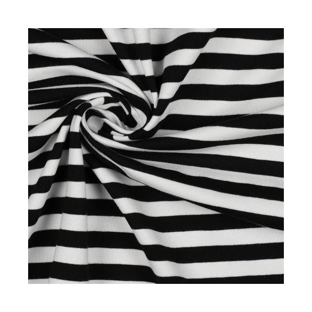 �kotex bomulds jersey Stripes, Black