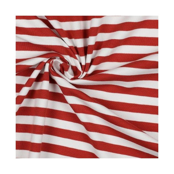 �kotex bomulds jersey Stripes, Brique