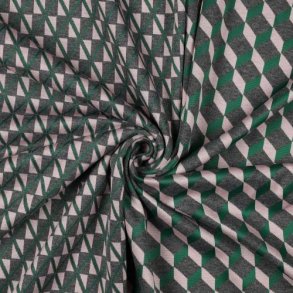 Knitted jacquard Graphic, green