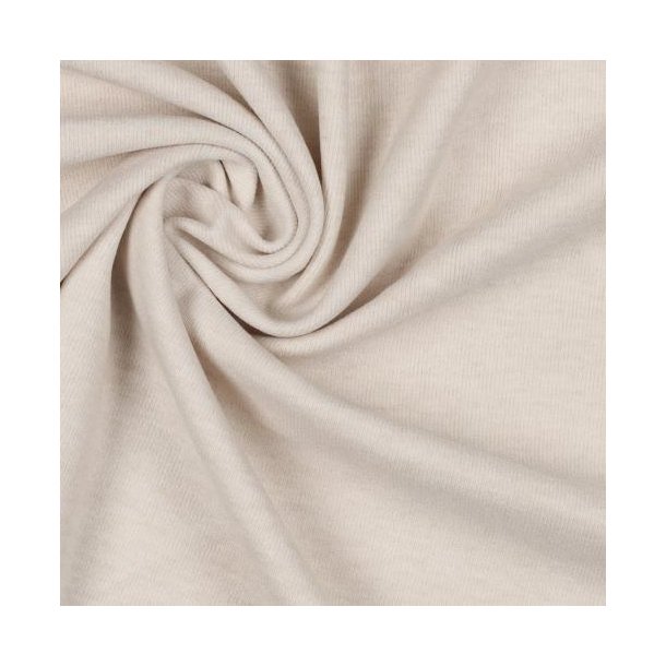 Brushed rib jerseym Beige
