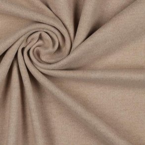 Brushed rib jersey, Sand