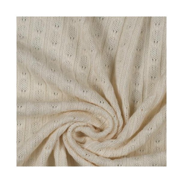 Knitted cable, Ecru