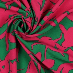 Magnolia stretch Graphic, Green/pink