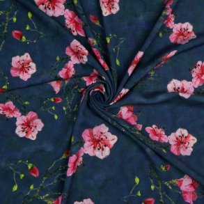 Viscose digital, Navy
