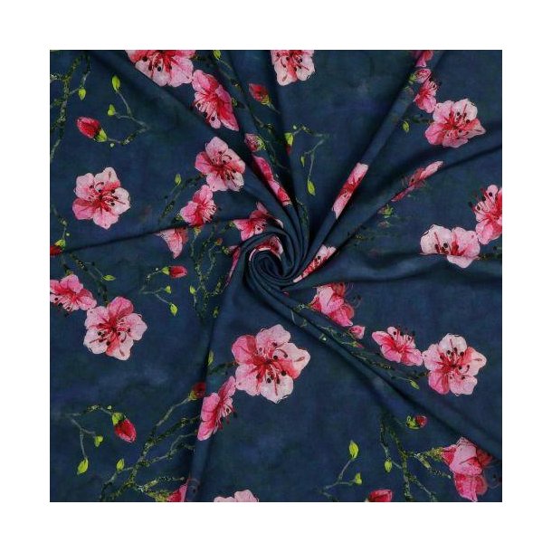 Viscose digital, Navy