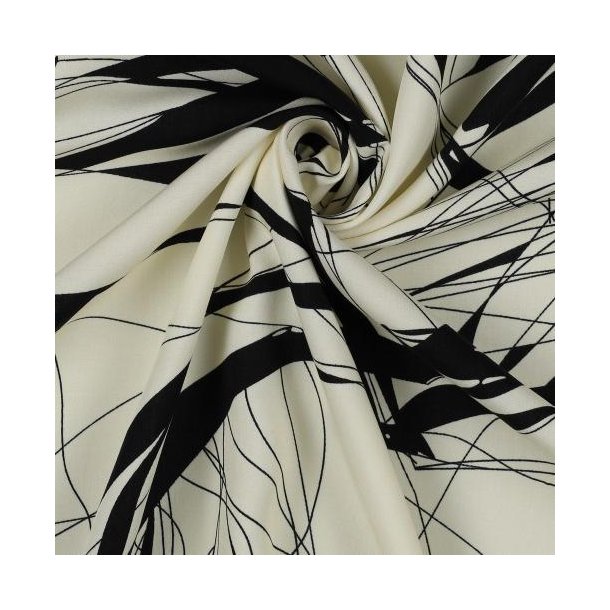 Radiance/viscose Abstract, White