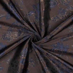 Jacquard Flowers, Brown