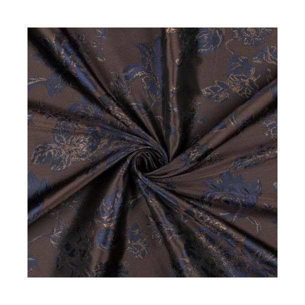 Jacquard Flowers, Brown