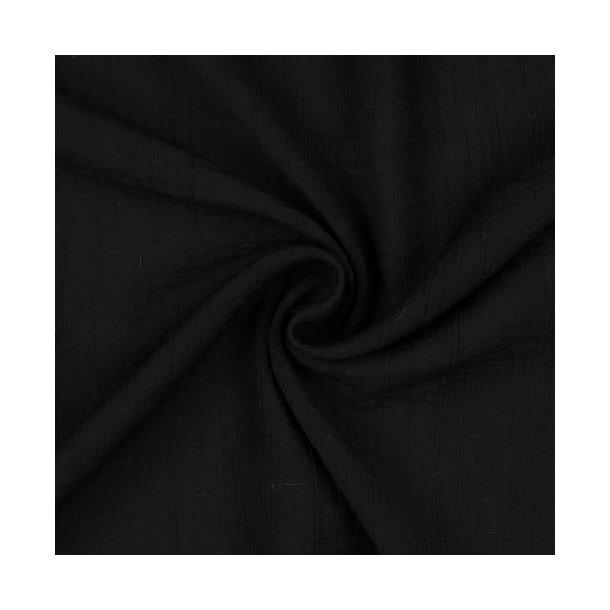 Viscose crinkle, Black