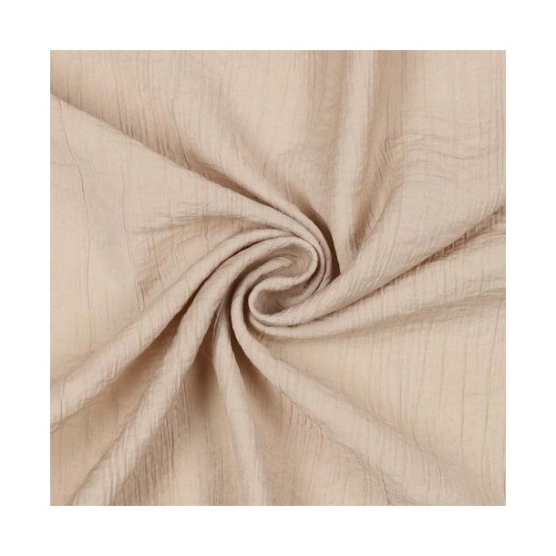 Viscose crinkle, Beige