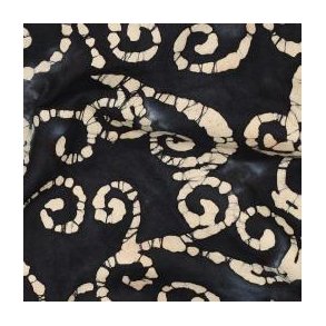 Unique crafted Batik cotton, Black