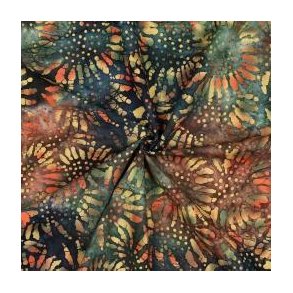 Unique crafted Batik cotton, Green