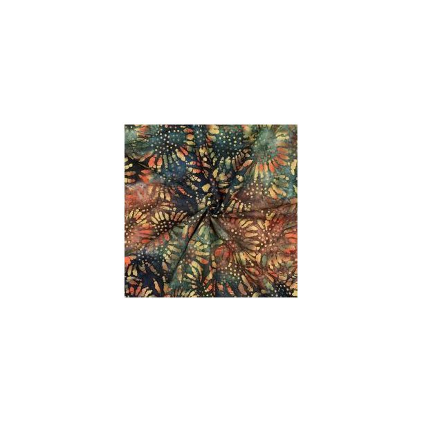 Unique crafted Batik cotton, Green