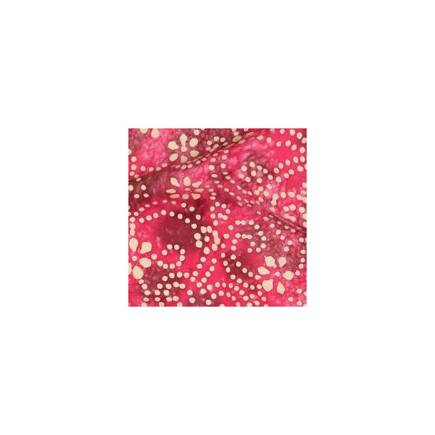 Unique crafted Batik cotton, Cerise