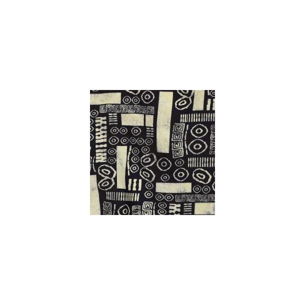 Unique crafted Batik cotton, Black