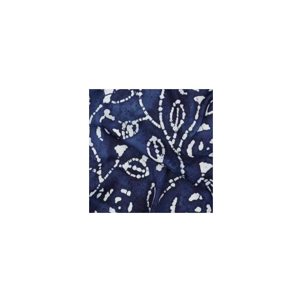 Unique crafted Batik viscose, Indigo