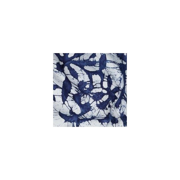 Unique crafted Batik viscose, Indigo