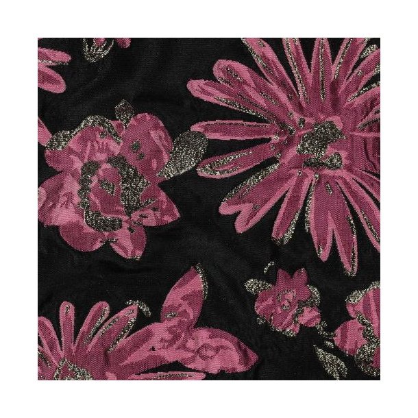Jacquard Flowers, Pink/orange