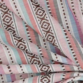 Cottan jacquard Stripes, Multicolour