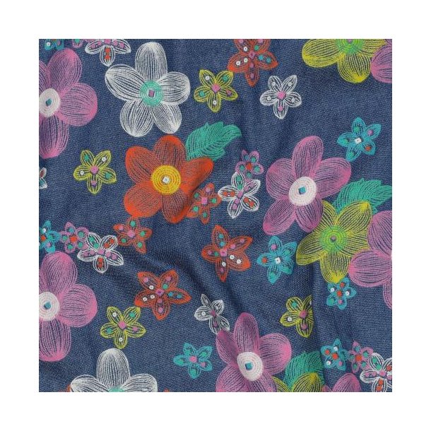 Denim 4,5OZ Flowers, Jeans