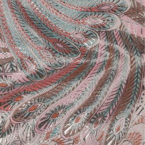 Jacquard Feathers, Light Pink