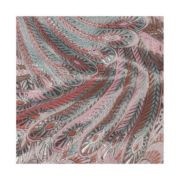 Jacquard Feathers, Light Pink